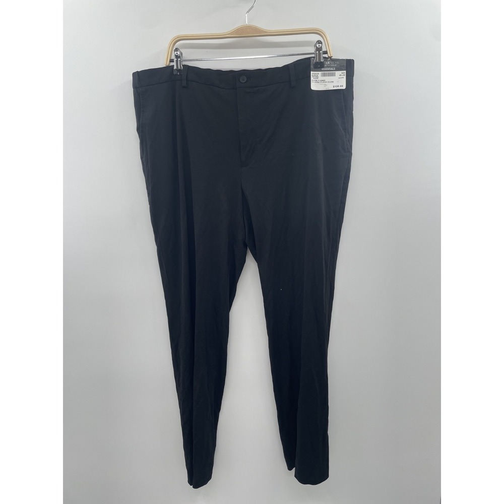 Awearness Kenneth Cole Essentials Pants Men 40x30 Black Stretch Straight Leg NWT